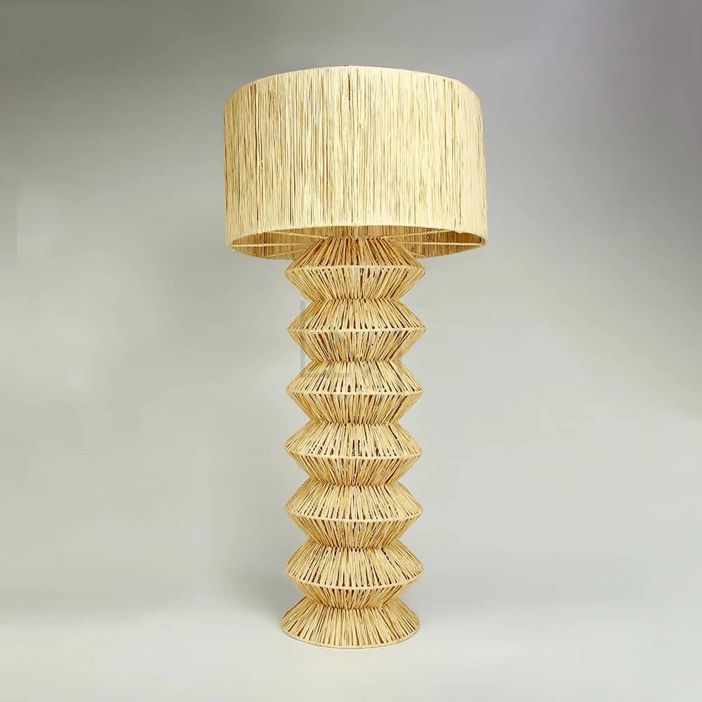 Raffia Finish Floor Lamp – lumieresmed